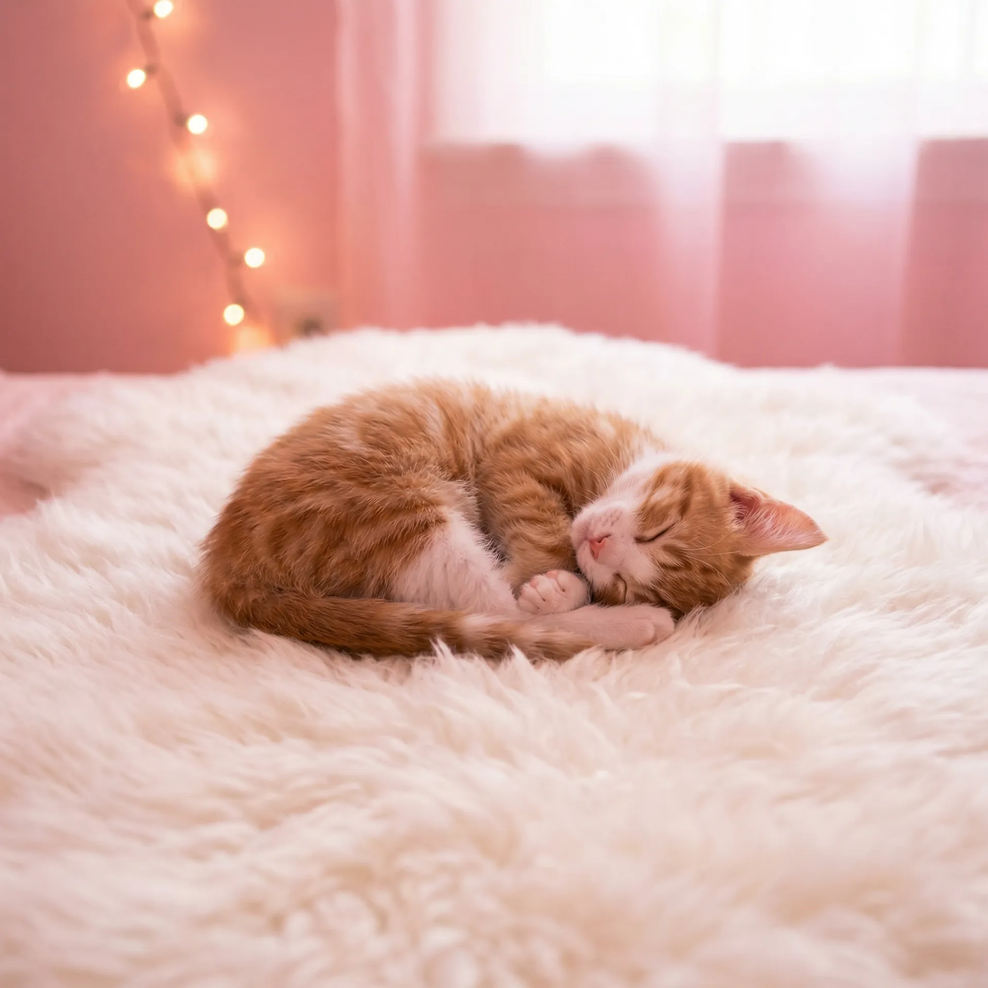 小猫蜷成一团入睡 - 我和黑帮老大的第365日