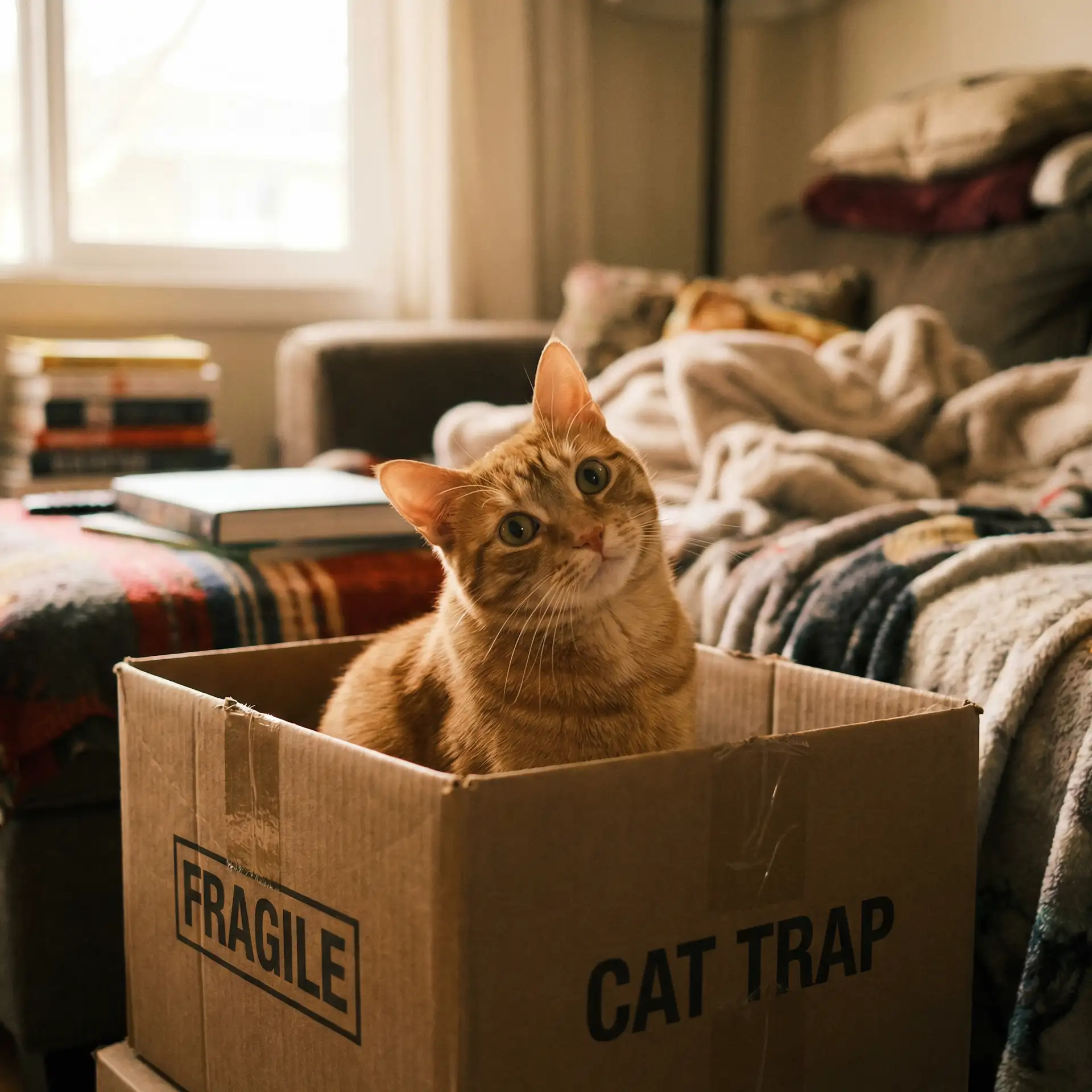 橘猫躲在纸箱里 - 我和黑帮老大的第365日